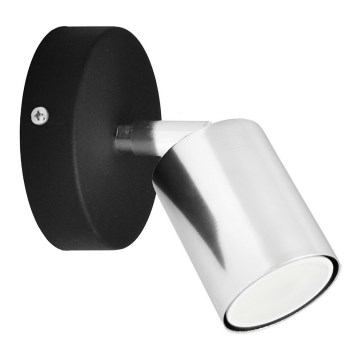 LED vægspot TUNE 1xGU10/4,8W/230V mat krom/sort