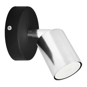 LED vægspot TUNE 1xGU10/6,5W/230V mat krom/sort