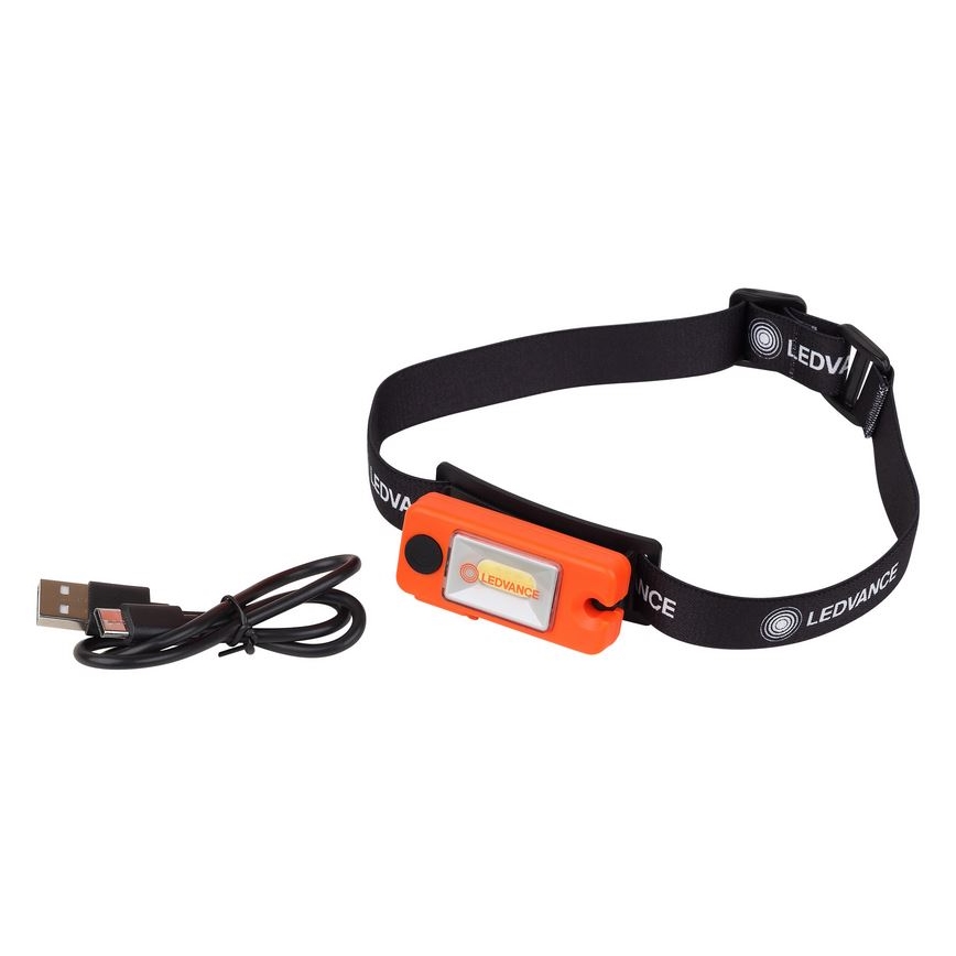 Ledvance - Genopladelig LED pandelampe FLASHLIGHT LED/1,3W/5V 250mAh