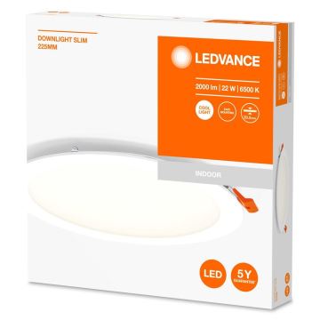 Ledvance - LED indbygningslampe SLIM LED/22W/230V 6500K