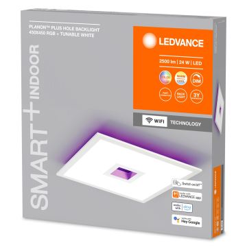 Ledvance - LED loftlampe dæmpbar RGBW-farver SMART+ PLANON LED/24W/230V 2700-6500K Wi-Fi