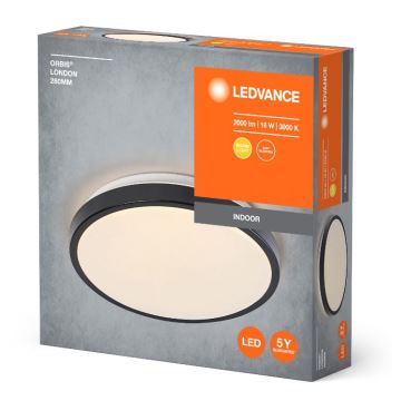 Ledvance - LED loftlampe ORBIS LONDON LED/16W/230V sort