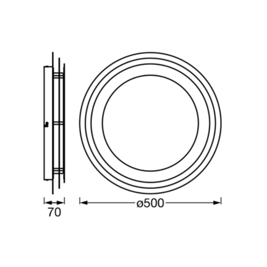 Ledvance - LED loftlampe ORBIS SPIRAL LED/38W/230V