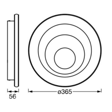 Ledvance - LED loftlampe ORBIS SPIRAL LED/38W/230V