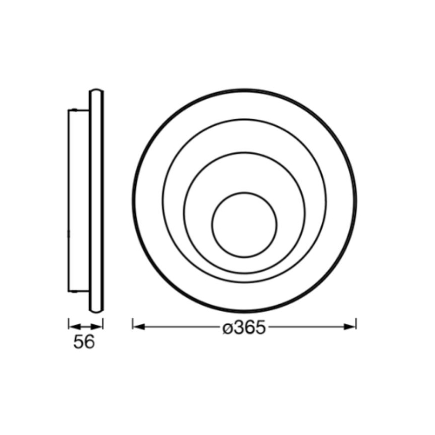 Ledvance - LED loftlampe ORBIS SPIRAL LED/38W/230V