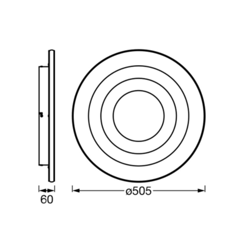 Ledvance - LED loftlampe ORBIS SPIRAL LED/42W/230V