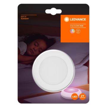 Ledvance - LED orienteringslampe med touch-funktion RGB-farver DOT-IT LED/0,2W/4,5V