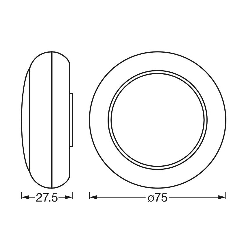 Ledvance - LED orienteringslampe med touch-funktion RGB-farver DOT-IT LED/0,2W/4,5V