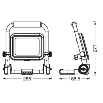 Ledvance - Udendørs LED projektør WORKLIGHT R-STAND LED/30W/230V 6500K IP54