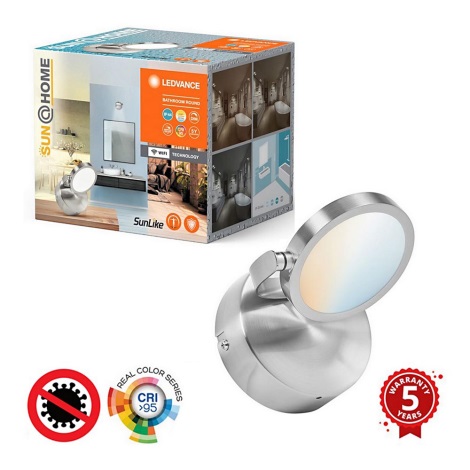 Ledvance - LED spotlampe til badeværelse dæmpbar SUN@HOME LED/7,5W/230V 2200-5000K CRI 95 Wi-Fi IP44