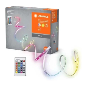 Ledvance - LED strip m. RGBW-farver dæmpbar FLEX 5 m LED/14W/230V + fjernbetjening