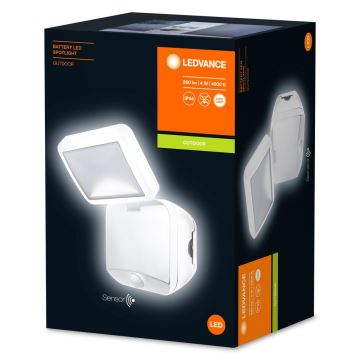 Ledvance - LED udendørs væglampe med sensor BATTERY LED/4W/6V IP54