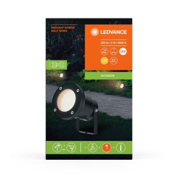 Ledvance - LED udendørslampe ENDURA HYBRID NAUT SPIKE LED/2W/12V IP44