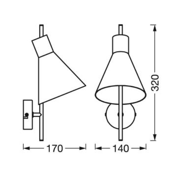 Ledvance - LED væglampe DECOR TOKIO LED/5W/230V