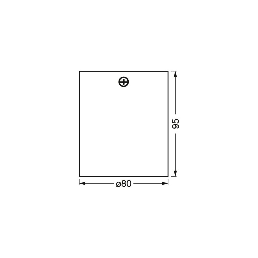 Ledvance - Spotlampe SPOT 1xGU10/7W/230V sort