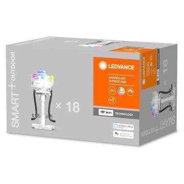 Ledvance - Udendørs LED lyskæde RGB-farver SMART+ 18xLED/4W/230V IP65 Wi-Fi