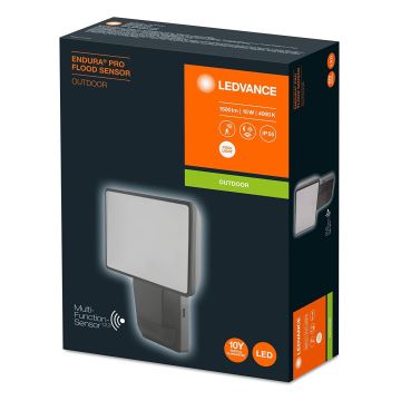 Ledvance - Udendørs LED projektør med sensor FLOOD LED/15W/230V IP55