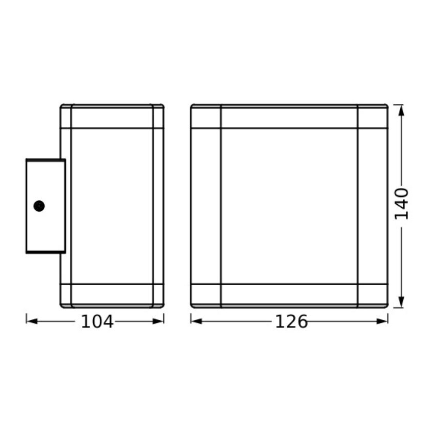 Ledvance - Udendørs LED væglampe ENDURA STYLE DALLAS LED/9W/230V IP44