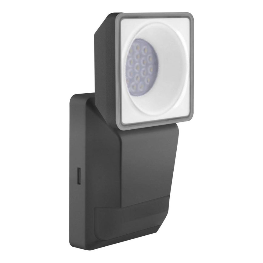 Ledvance - Udendørs LED væglampe med sensor SPOT LED/8W/230V IP55 sort