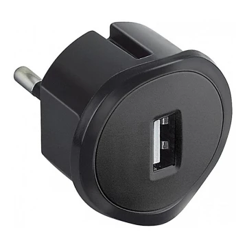 Legrand 50681 - USB plug-in adapter 230V/1,5A sort