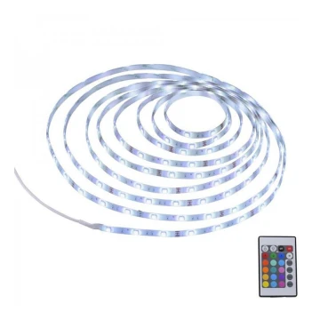 Leuchten Direkt 1210-70-BH - LED lysbånd dæmpbart RGB-farver TEANIA 3m 16,2W/12/230V + fjernbetjening