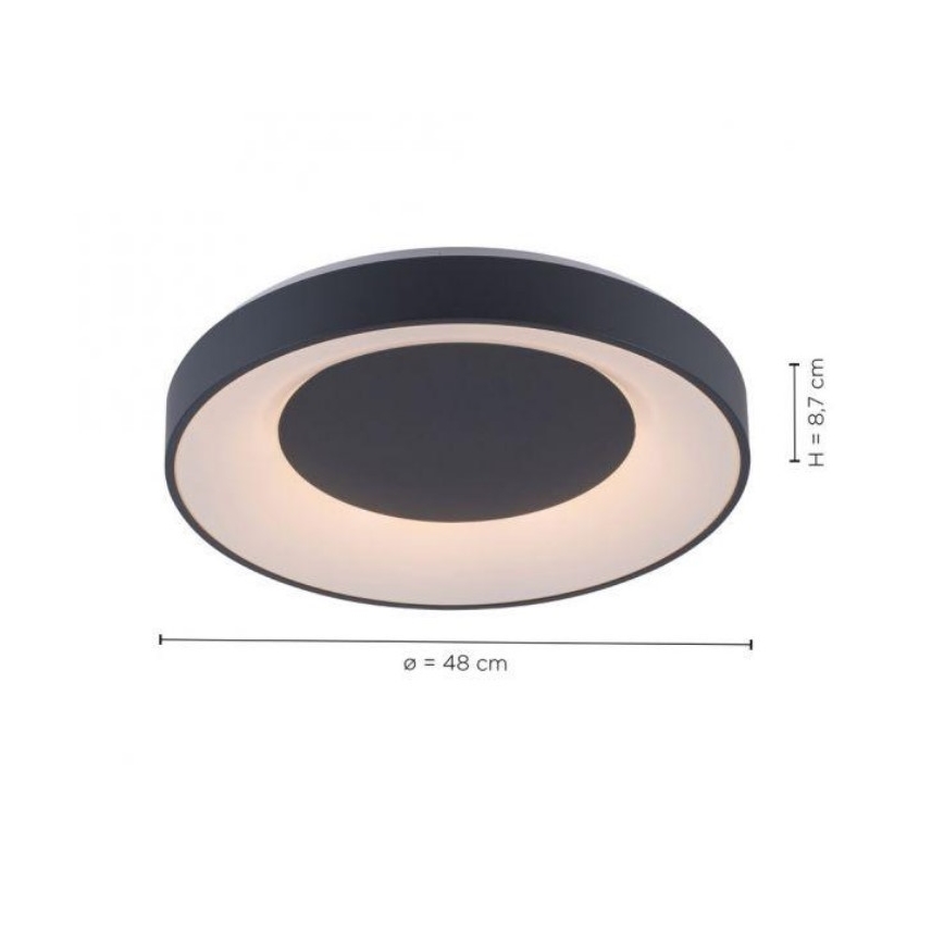 Leuchten Direkt 14346-18 - LED loftlampe dæmpbar RGB-farver ANIKA LED/26,5W/230V Tuya 2700-5000K + fjernbetjening