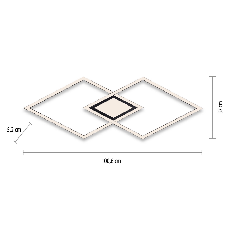 Leuchten Direkt 14695-18 - LED loftlampe ASMIN LED/48W/230V