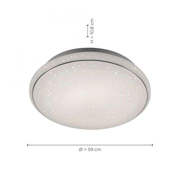Leuchten Direkt 14744-16 - LED loftlampe dæmpbar RGB-farver JUPI LOLASMART LED/32W/230V + fjernbetjening