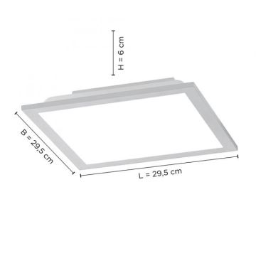 Leuchten Direkt 14754-21 - LED loftlampe dæmpbar FLAT LED/20W/230V 2700K-5000K + fjernbetjening