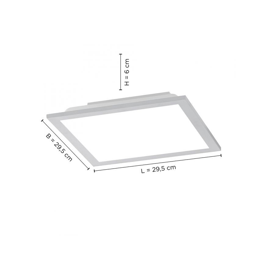 Leuchten Direkt 14754-21 - LED loftlampe dæmpbar FLAT LED/20W/230V 2700K-5000K + fjernbetjening