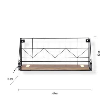 Leuchten Direkt 15277-18 - Hylde med LED-lys BOARD 2xLED/1,75W/230V 45 cm eukalyptus