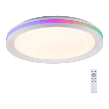 Leuchten Direkt 15544-16 - LED loftlampe dæmpbar RGB-farver RIBBON LED/15W/230V + fjernbetjening