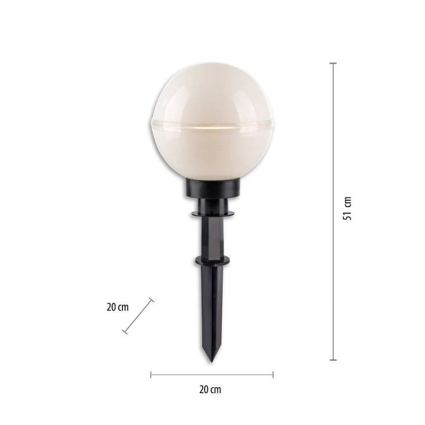 Leuchten Direkt 19322-16-2 - SÆT 2x Udendørslampe 1xE27/40W/230V diameter 20 cm IP44