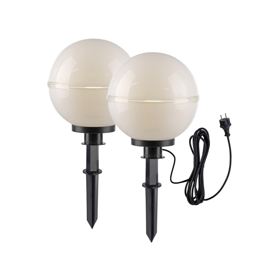 Leuchten Direkt 19323-16-2 - 2x Udendørslampe 1xE27/40W/230V diameter 30 cm IP44