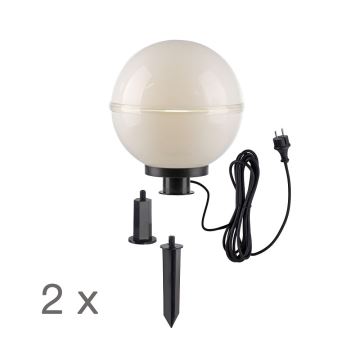 Leuchten Direkt 19323-16-2 - 2x Udendørslampe 1xE27/40W/230V diameter 30 cm IP44