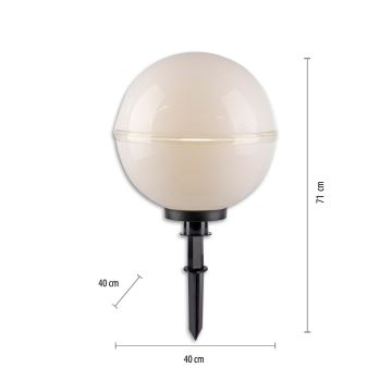 Leuchten Direkt 19324-16-2 - SÆT 2x Udendørslampe 1xE27/40W/230V diameter 40 cm IP44