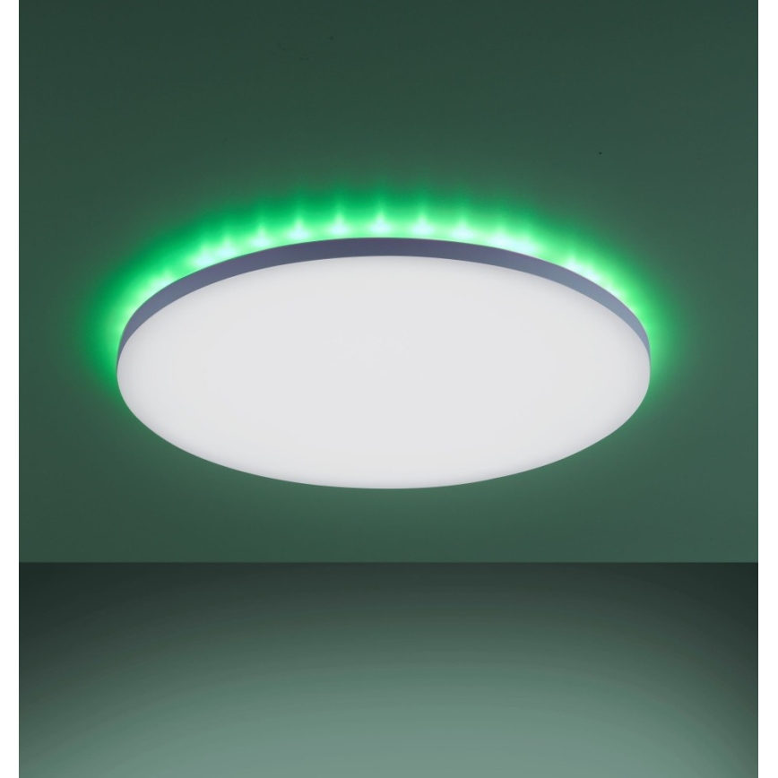 Leuchten Direkt 15602-16 - LED loftlampe dæmpbar RGBW-farver GUSTAV LED/20,3W/230V + LED/1,8W 2700-5000K + fjernbetjening