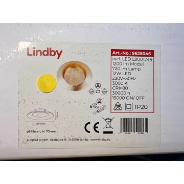 Lindby - LED loftlampe KETI LED/12W/230V