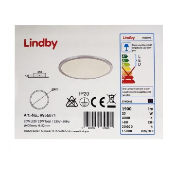 Lindby - LED loftlampe LEONTA LED/20W/230V