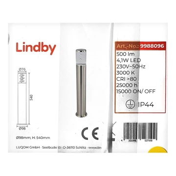Lindby - LED udendørslampe BELEN LED/4,1W/230V IP44