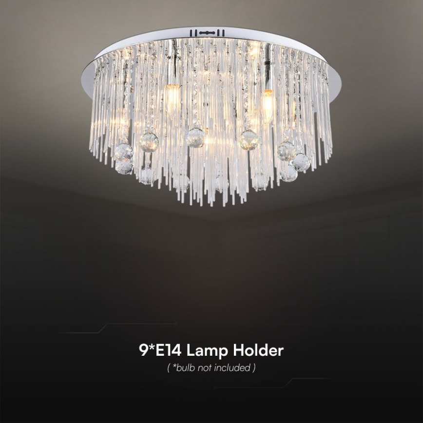 Loftlampe 9xE14/40W/230V diameter 29 cm