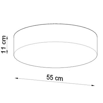 Loftlampe ARENA 4xE27/60W/230V hvid