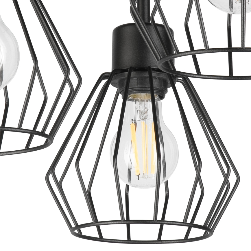 Loftlampe AUDREY 3xE27/60W/230V sort