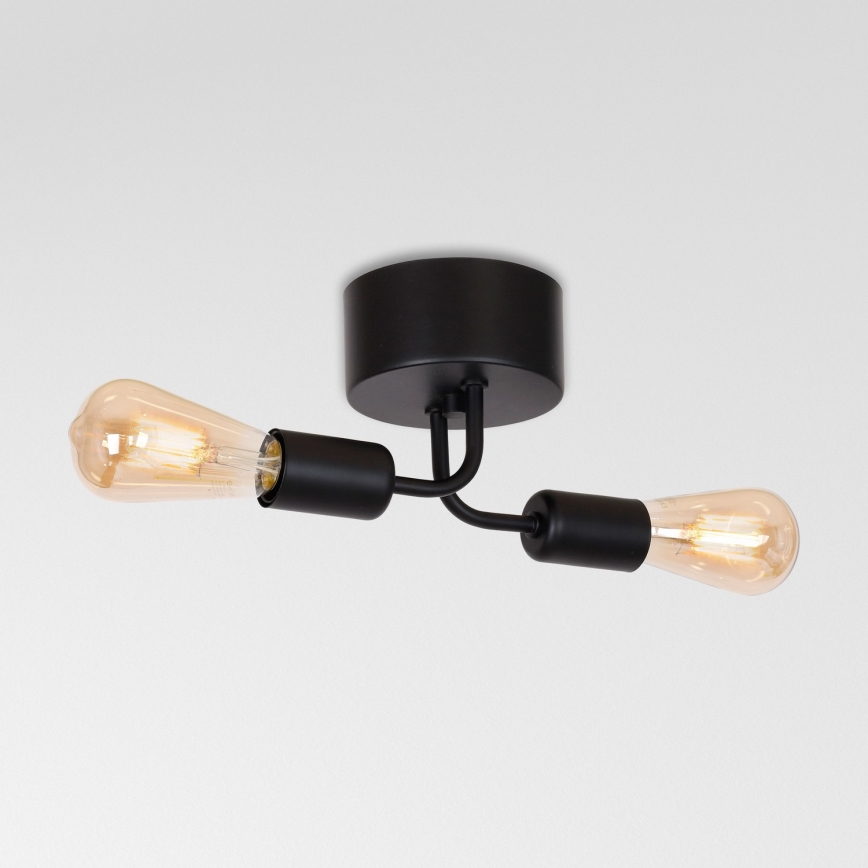Loftlampe BRENDA 2xE27/60W/230V sort