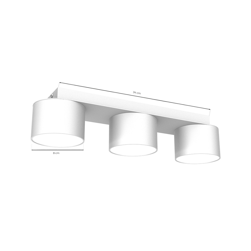 Loftlampe DIXIE 3xGX53/11W/230V hvid