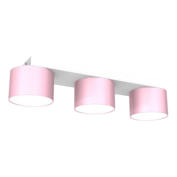 Loftlampe DIXIE 3xGX53/11W/230V pink