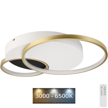 Loftlampe dæmpbar BENITO LED/31W/230V 3000-6500K hvid/guldfarvet