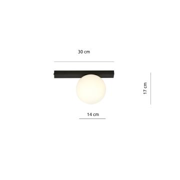 Loftlampe FIT 1xE14/10W/230V sort/hvid