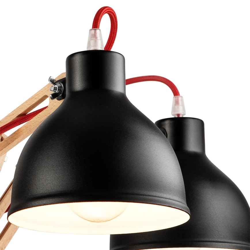 Loftlampe MARCELLO 5xE27/60W/230V bøg - FSC certificeret