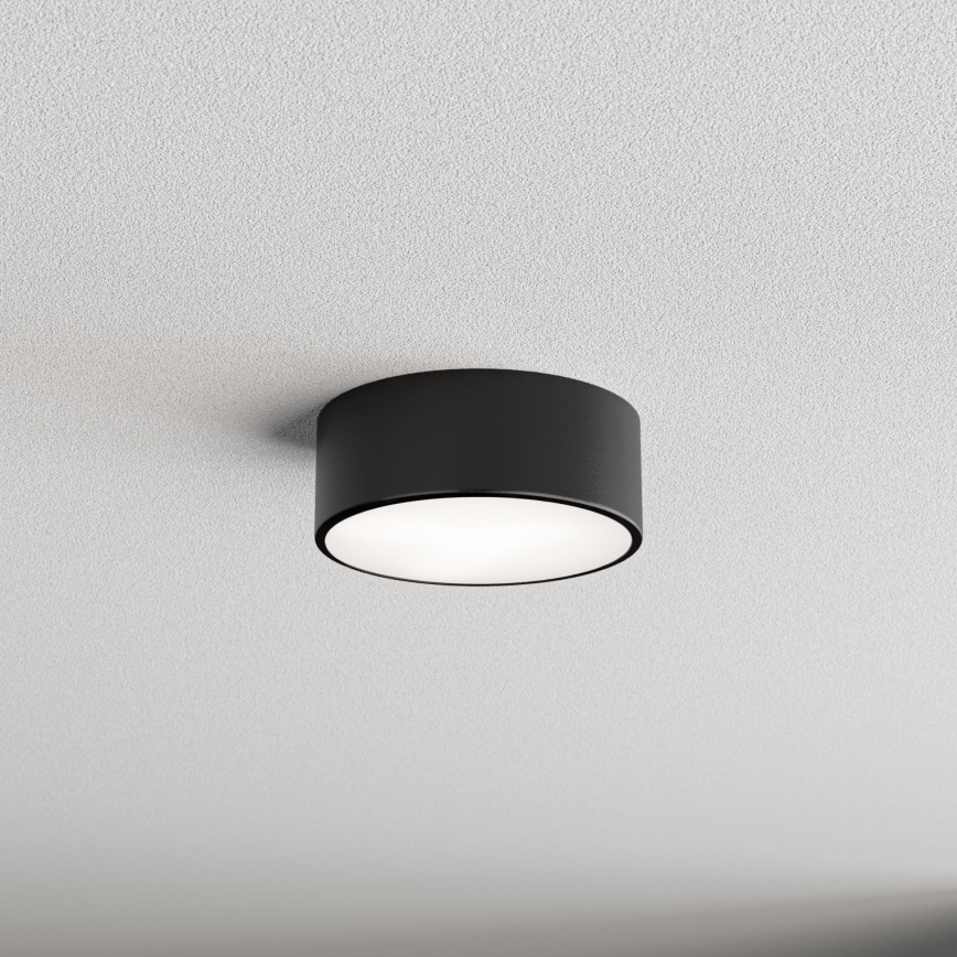 Loftlampe med sensor CLEO 1xE27/40W/230V diam. 20 cm sort